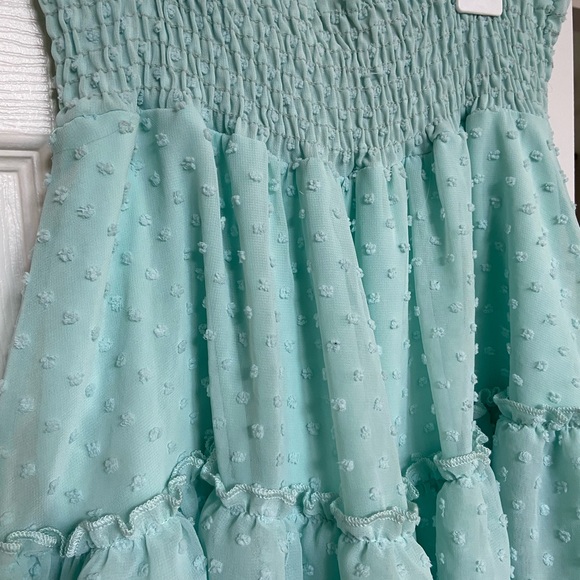 Altar’d State mint green aqua Swiss dot skirt sz small spring Easter - Picture 2 of 6